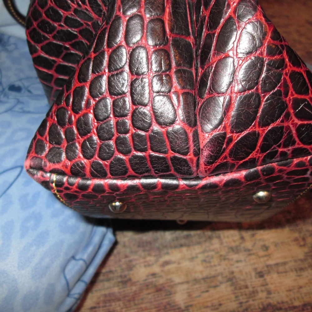 Dooney & Bourke Bordeaux Croc-Embossed Tote - Picture 4 of 14